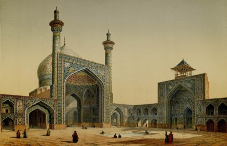 Masjid_Shah,_view_of_the_courtyard_by_Pascal_Coste.jpg