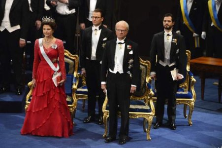 Familja Suedeze ne Ceremonine e Cmimit Nobel.jpg