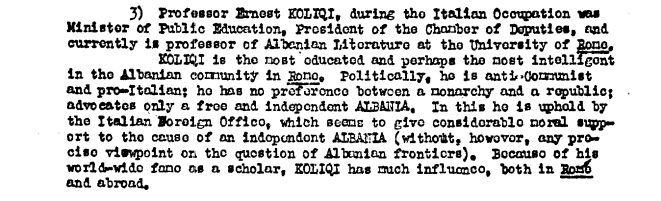 Ernest Koliqi: agjent i huaj, antishqiptar apo shqiptar i vertete antikomunist?