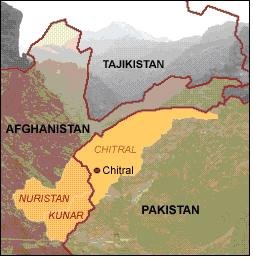 Fig 5. Shtrija gjeografike e kalashëve,  Nuristan- Afganistan dhe provinca اitral e Pakistanit.JPG